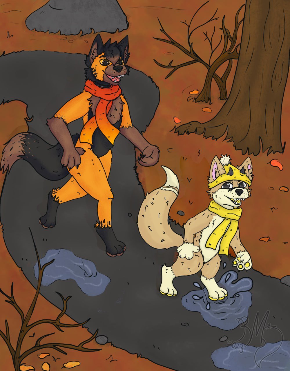 Running in the park by RedMoon